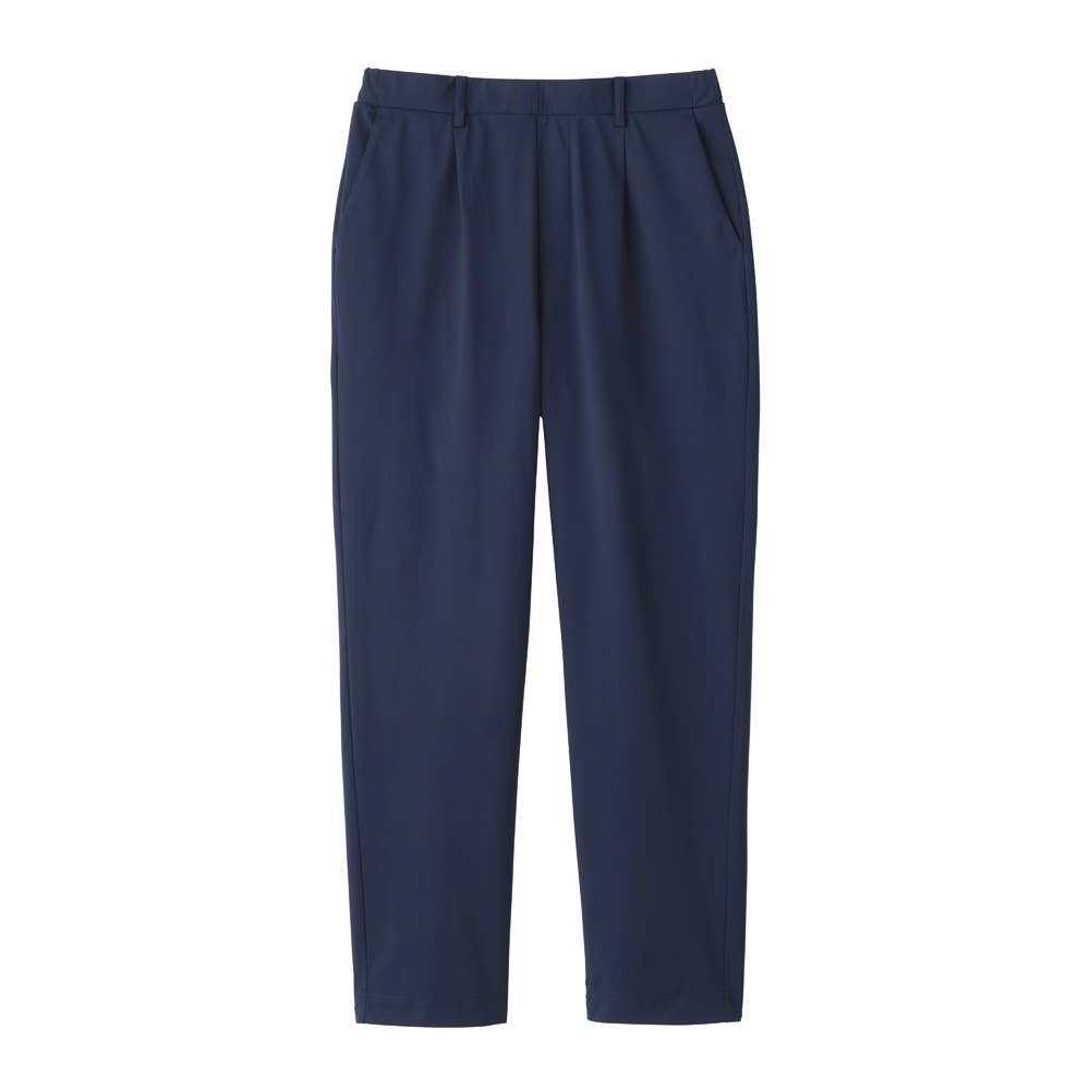 【メッシュストレッチ】テーパードパンツ ベルトループ付き BDZ176 ネービー
