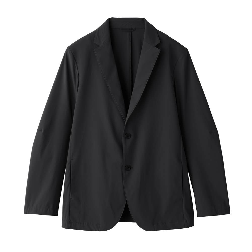 【ナイロンストレッチ】テーラードジャケット BDZ355 ブラック