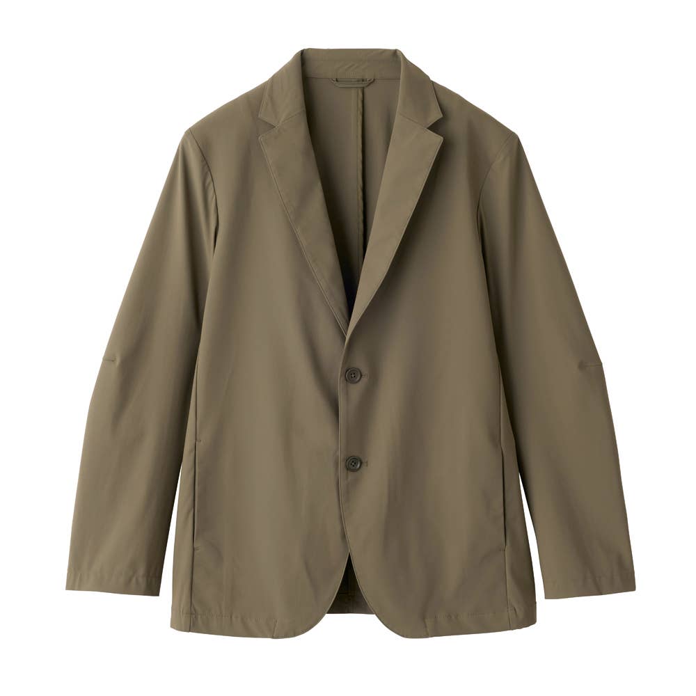 【ナイロンストレッチ】テーラードジャケット BDZ355 オリーブ