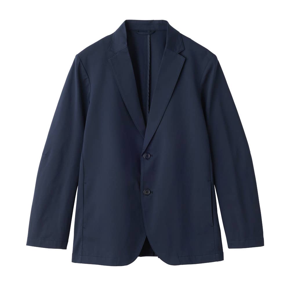 【メッシュストレッチ】テーラードジャケット【送料無料】 BDZ375 ネービー