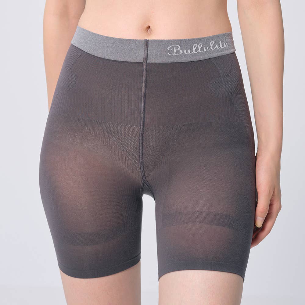 【MASH×GUNZE】骨盤サポート　着圧シェイパー BLF20B チャコールグレー