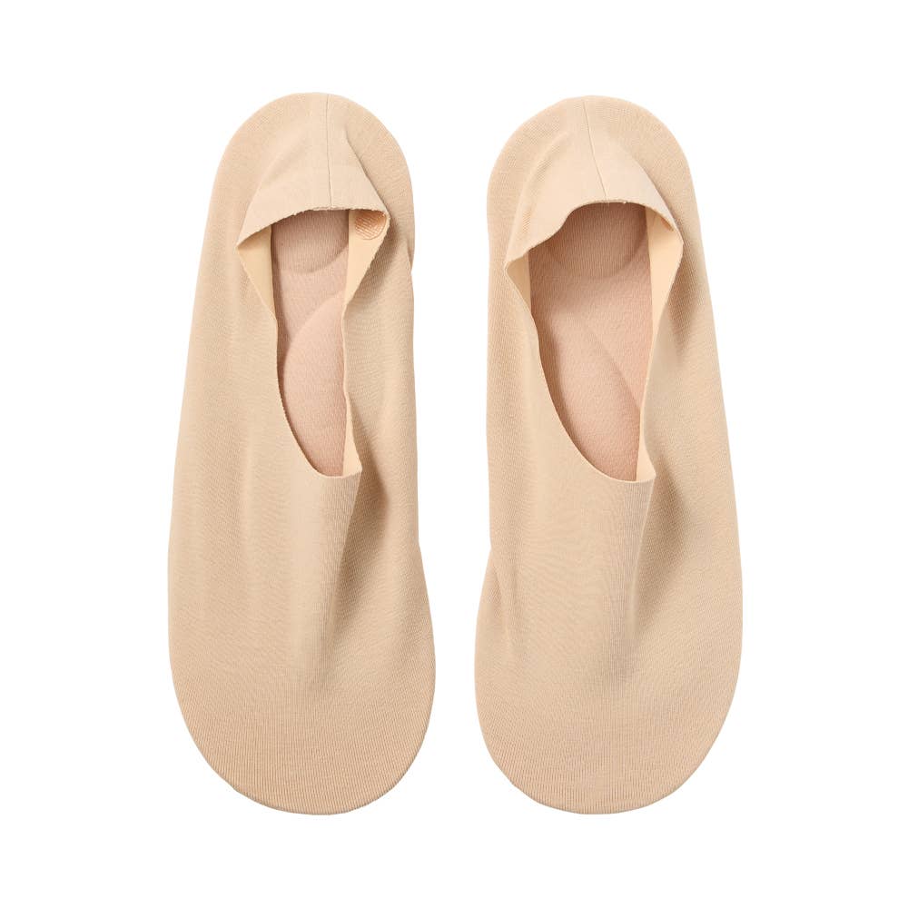 【超深履き・高反発】3Dインソール搭載フットカバー【SALE】 CDX505 ナチュラルベージュ