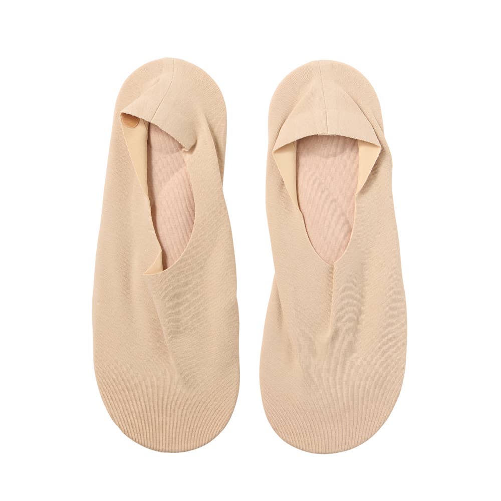 【超深履き・低反発】3Dインソール搭載フットカバー【SALE】 CDX506 ナチュラルベージュ