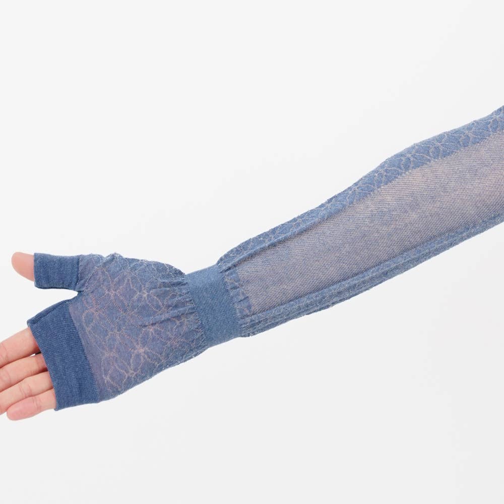 冷感 ロング丈レース柄アームカバー レディース Cgr764 レディース 雑貨 その他