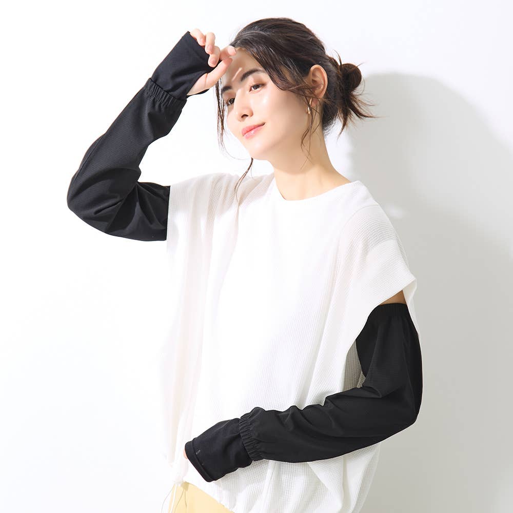 【冷感・メッシュ】 ゆったりアームカバー CGZ762 E1