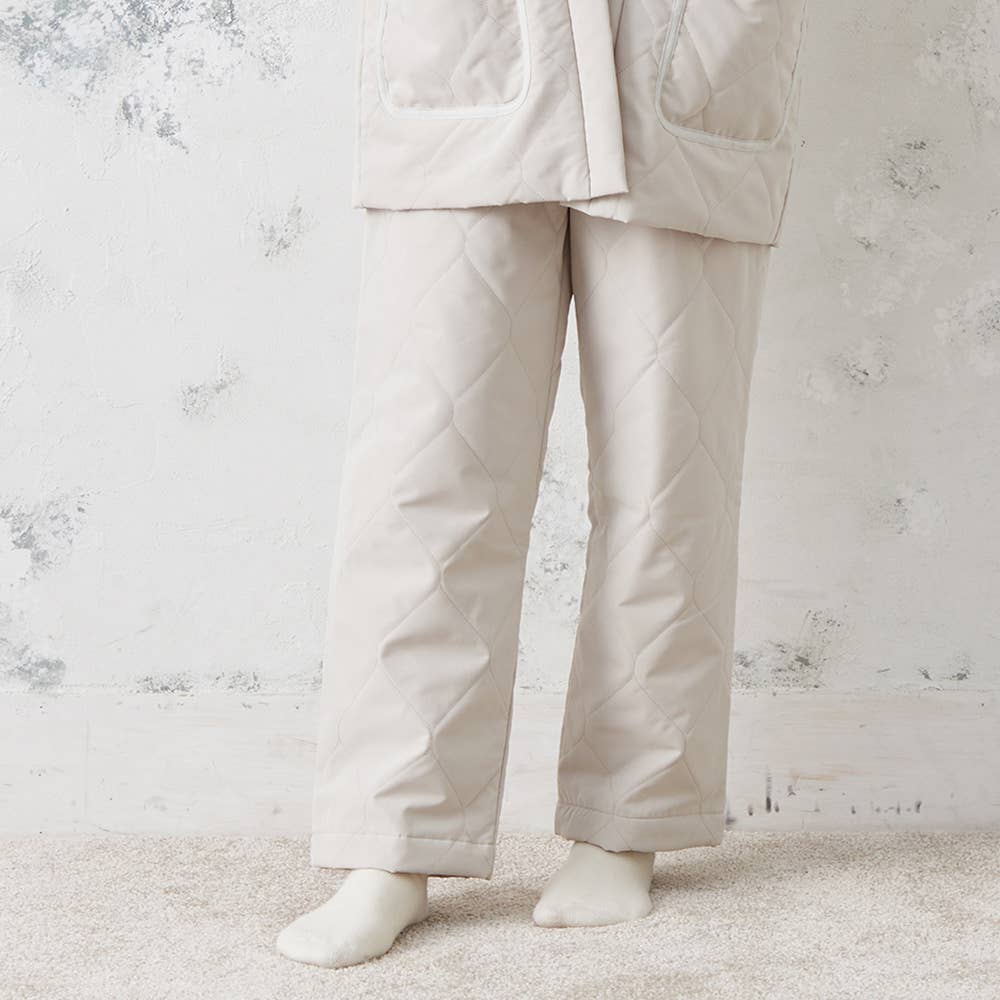 【てらおかなつみコラボ】はんてんズボン【SALE】 CHF1P グレージュ