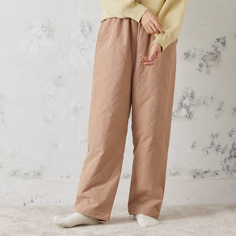 【てらおかなつみコラボ】はんてんズボン【SALE】 CHF1P ベージュ