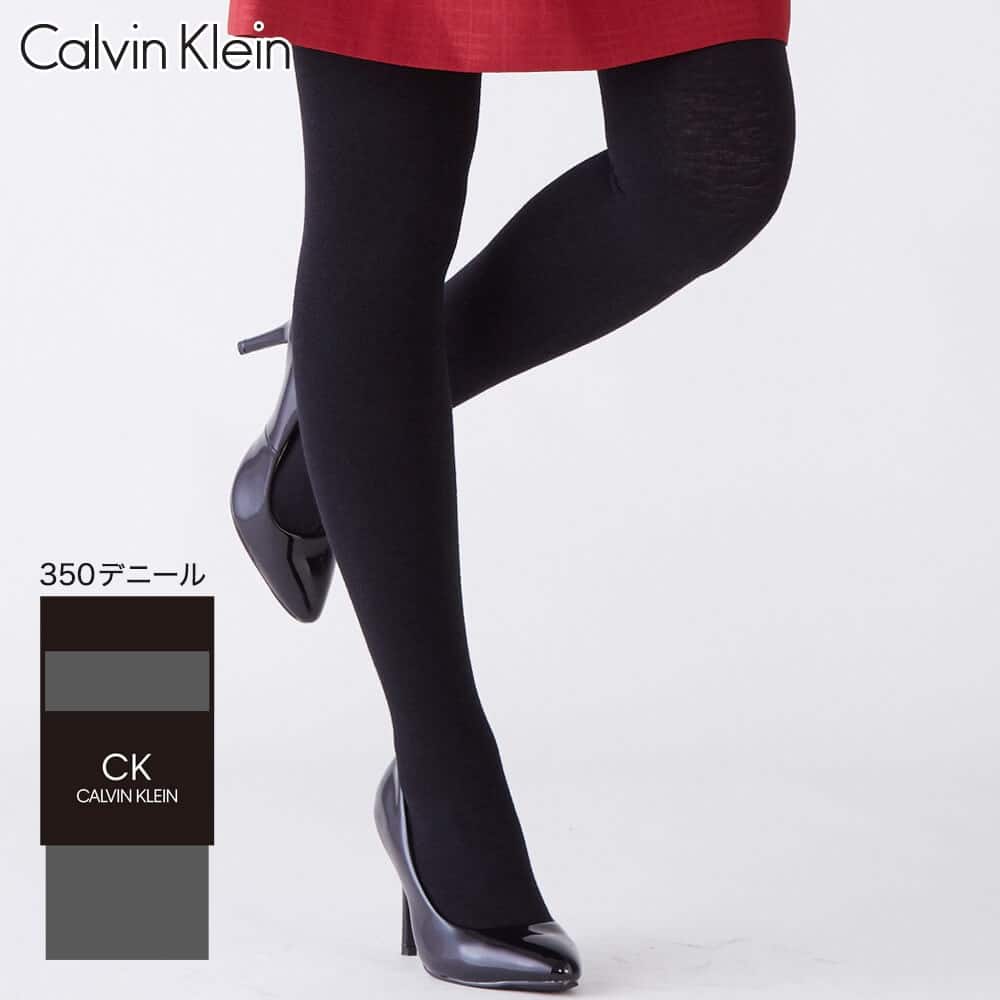 ＜GUNZE グンゼ＞ Calvin Klein（カルバンクライン） タイツ（レディース） ブラック M-L