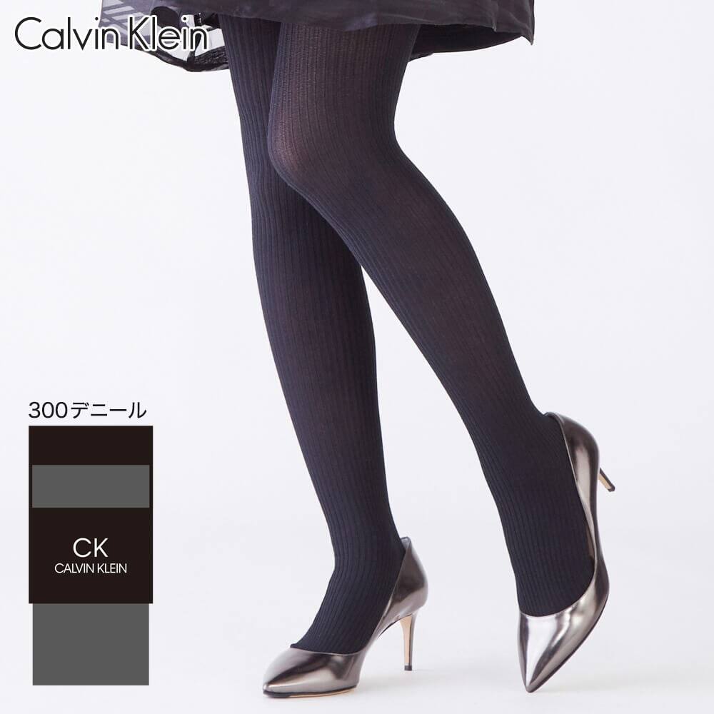 ＜GUNZE グンゼ＞ Calvin Klein（カルバンクライン） タイツ（レディース） ブラック M-L