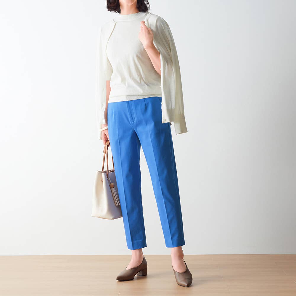 中村江里子コラボ カラーテーパードパンツ レディース 送料無料 Ftrle2 レディース アウターパンツ