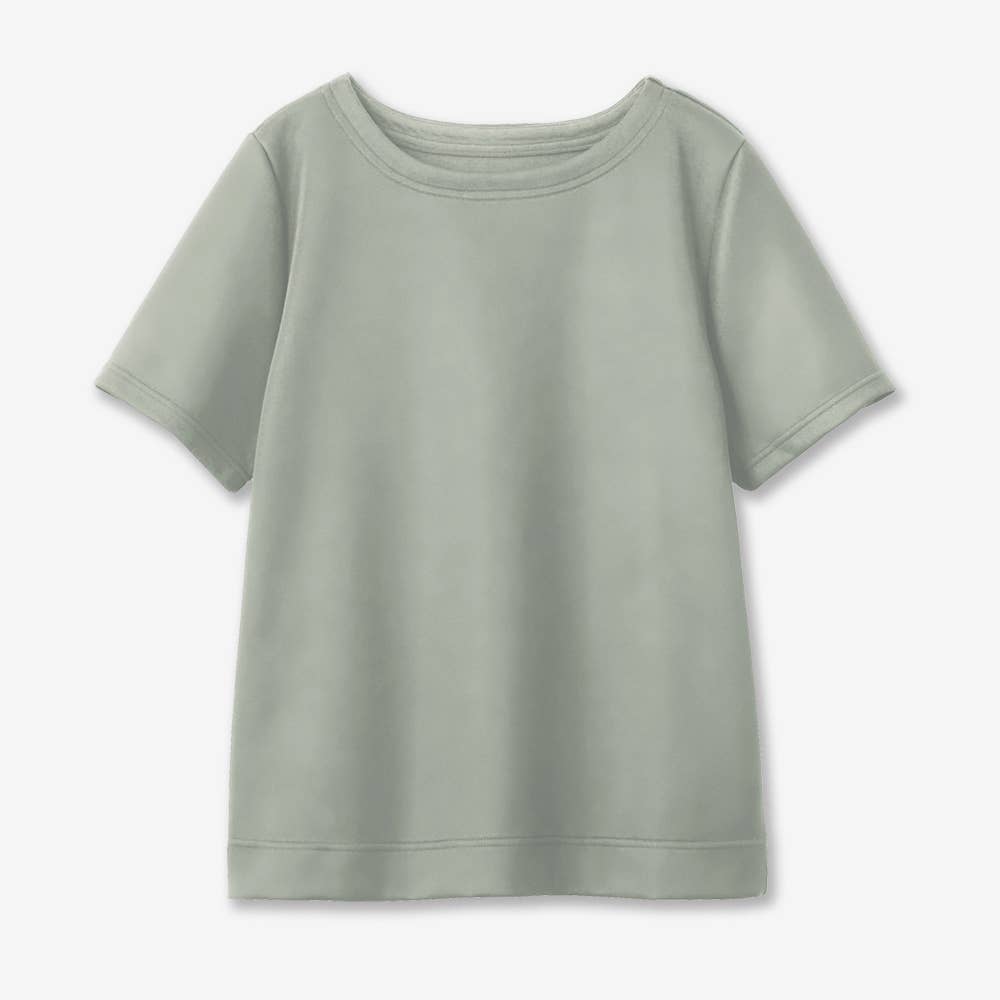 ダンボールニット半袖プルオーバー【SALE】 FTT134 グレー