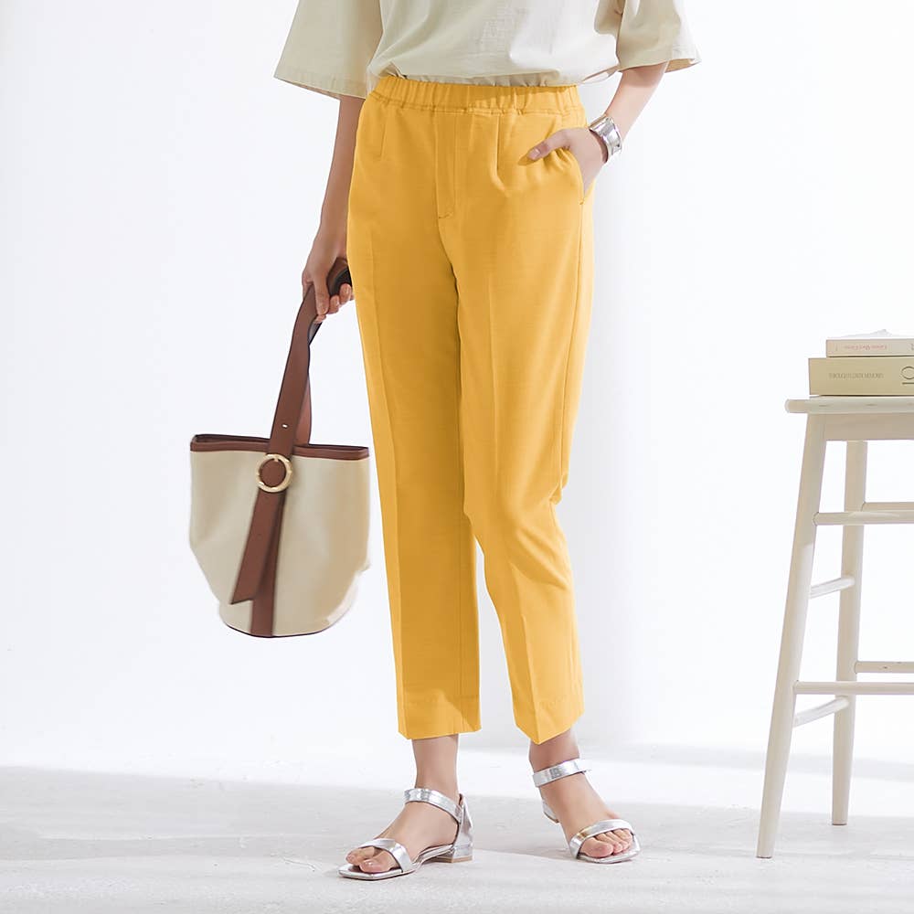 ストレート】麻混パンツ【SALE】 FTVL14 :レディース パンツ