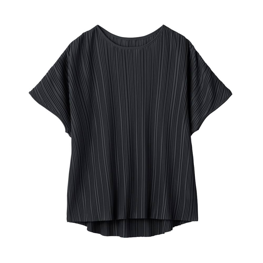 プリーツブラウス【送料無料】【SALE】 FTXL21 ブラック