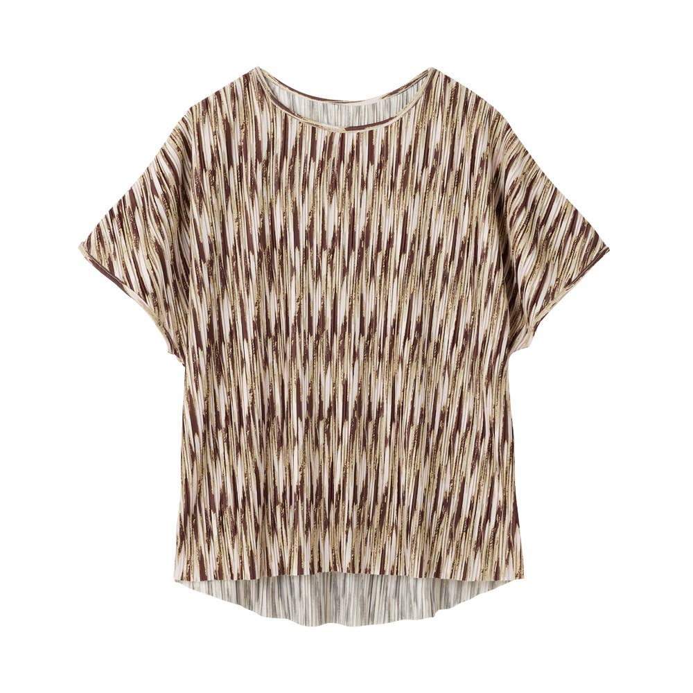 プリーツブラウス【送料無料】【SALE】 FTXL21 オリーブ