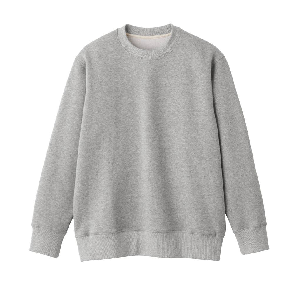 【綿混】裏起毛プルオーバー【SALE】 GDW021 モクグレー