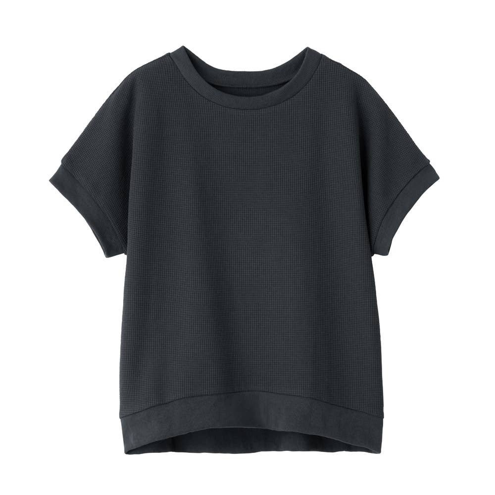 [Cotton Blend] Dry Short-Sleeve Pullover GDZ601 Black