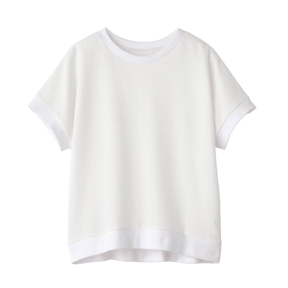 [Cotton Blend] Dry Short-Sleeve Pullover GDZ601 Off-White