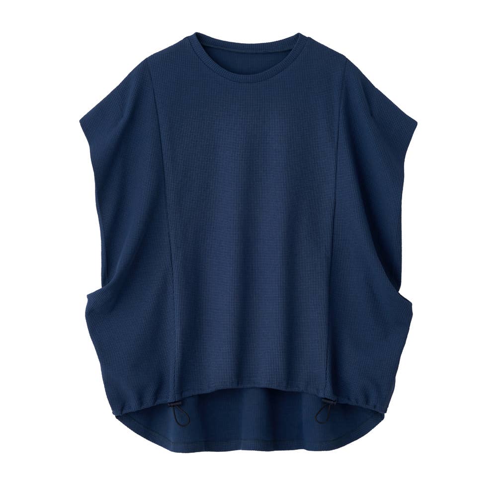 [Cotton Blend] Dry Balloon Top GDZ602 Navy