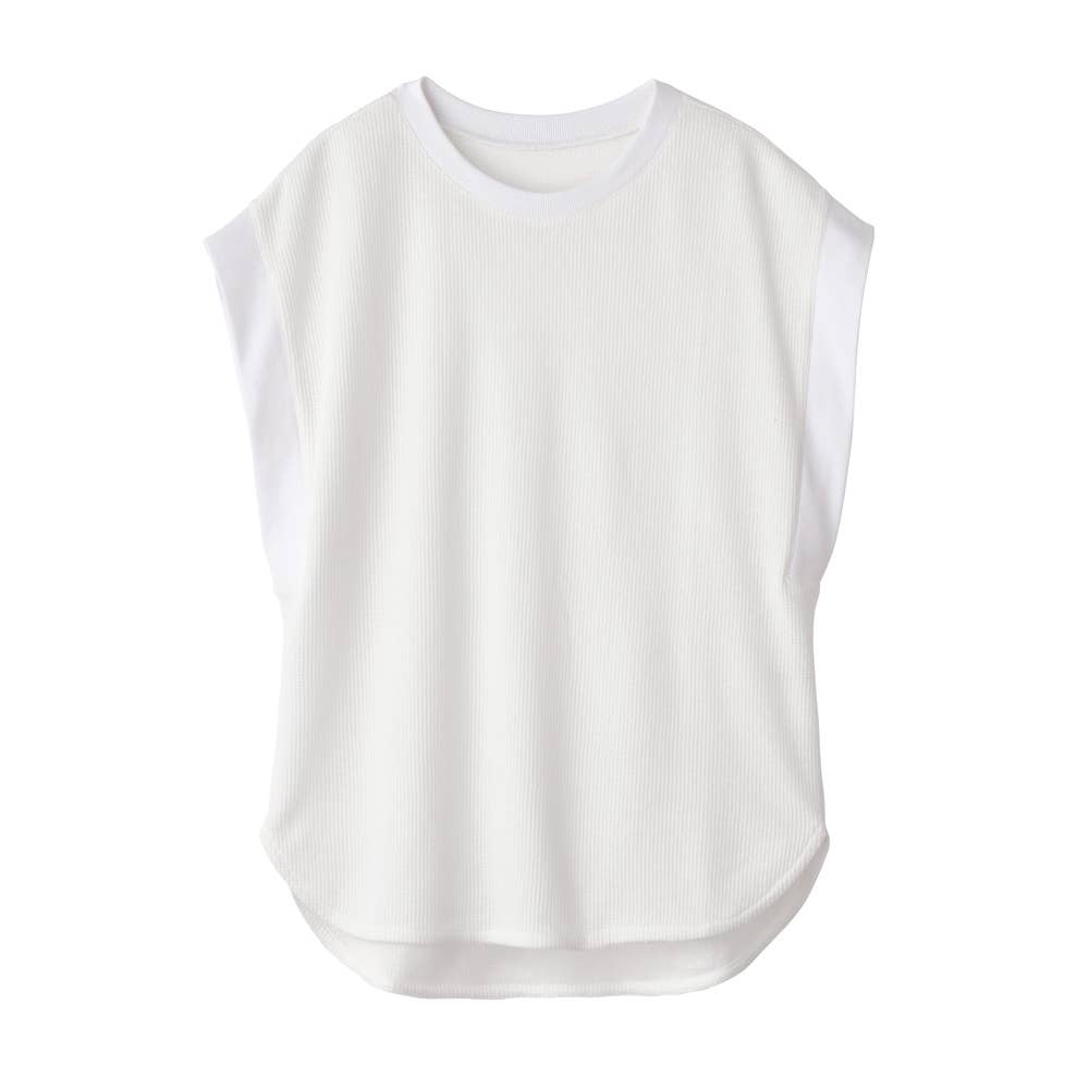 [Cotton Blend] Dry Sleeveless GDZ603 Off-White