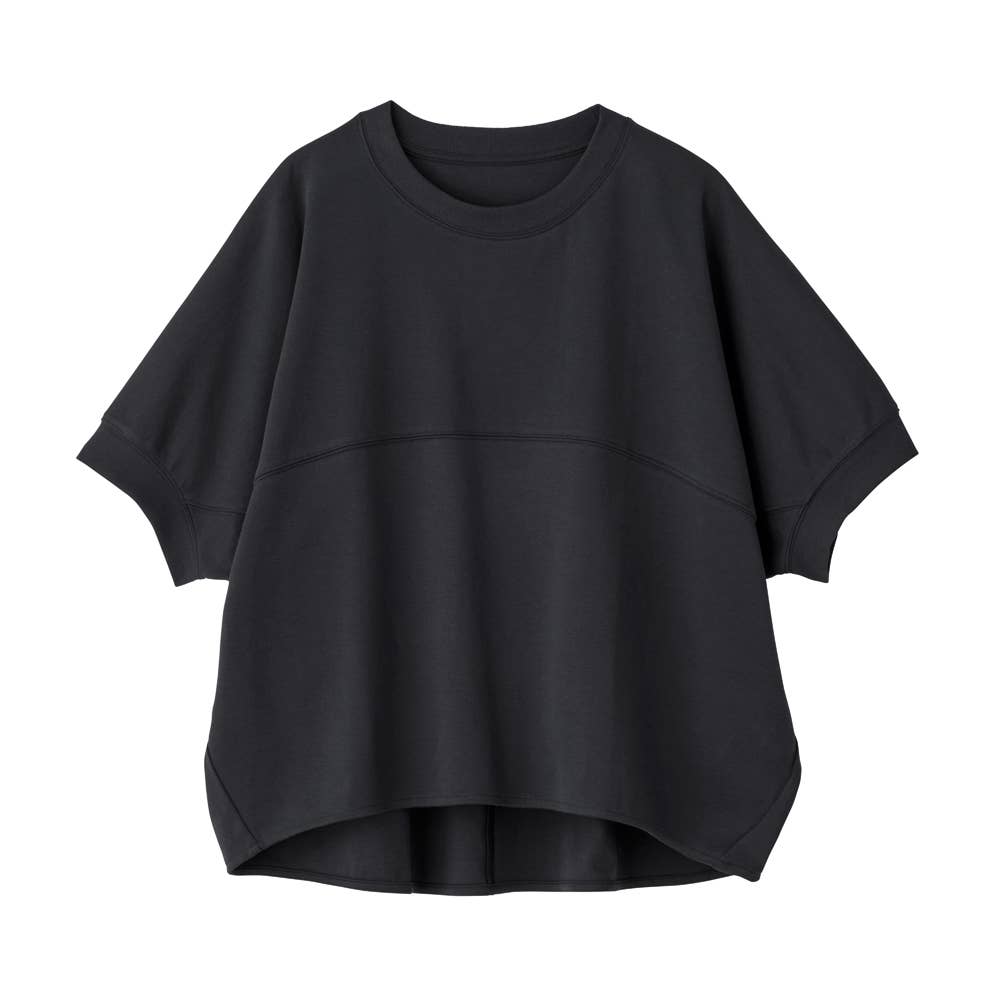 【100% Cotton】Oversized Cut & Sew Top GDZ604 Black