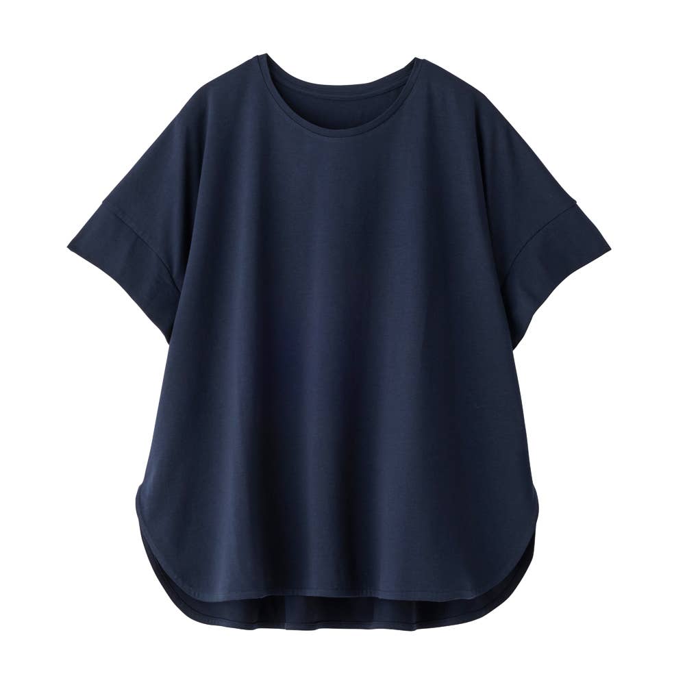 【綿レーヨン】オーバーサイズTシャツ GDZ610 ネービー