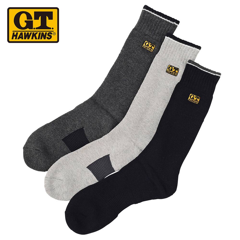 保温力 綿混靴下３足組 メンズ Ghq011 メンズ 靴下
