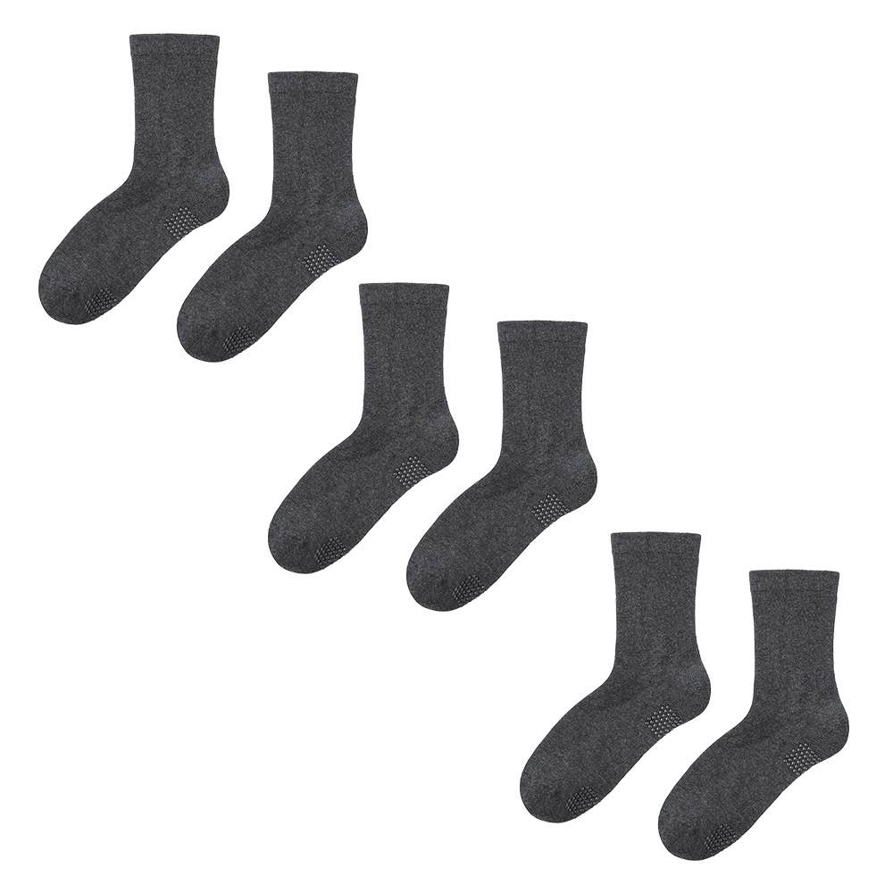 【ネット限定お得３足セット】ミドル丈　口ゴム無しソックス【SALE】