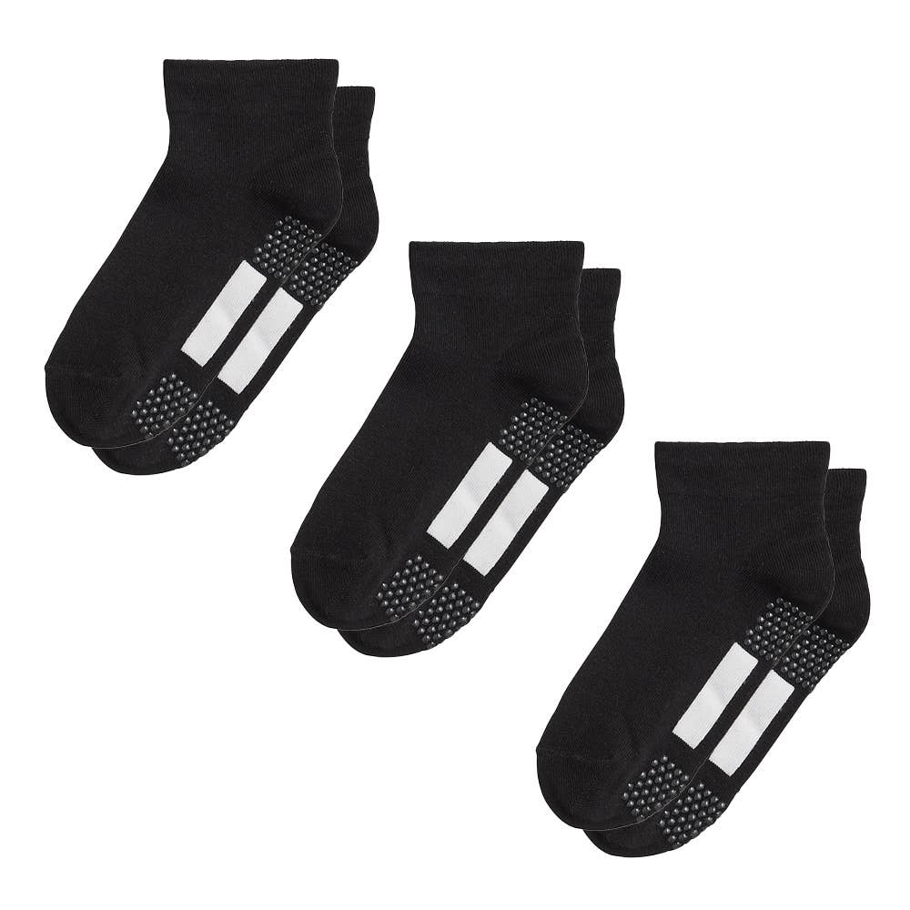 ネット限定3足セット【シニア向け】履きくちゆったり靴下 GQY752 ブラック