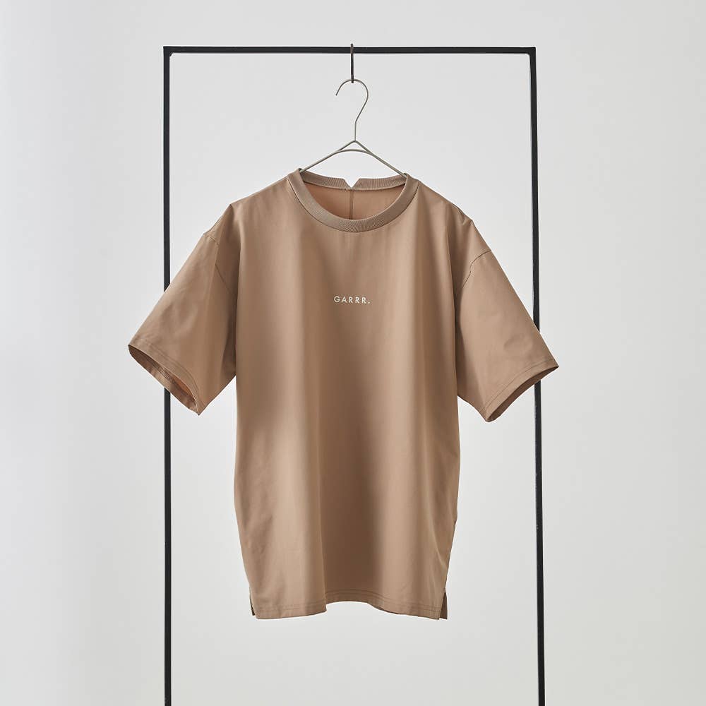 【おさんぽ】ポケット付き半袖Tシャツ GRH106M モカ