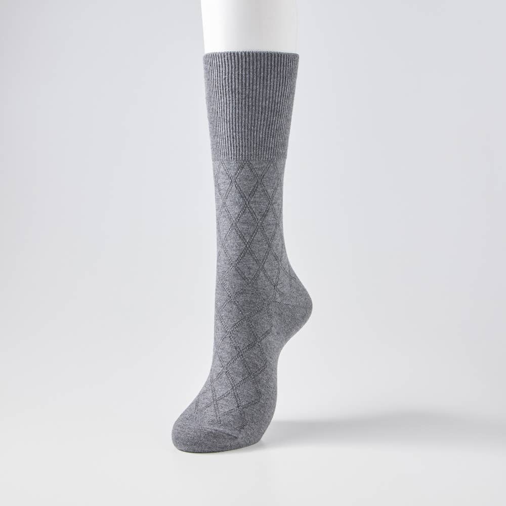 ネット限定お得福袋【メリノウール入り 保温ソックス ダイヤ柄】20足セット【送料無料】 HGY012FK E1