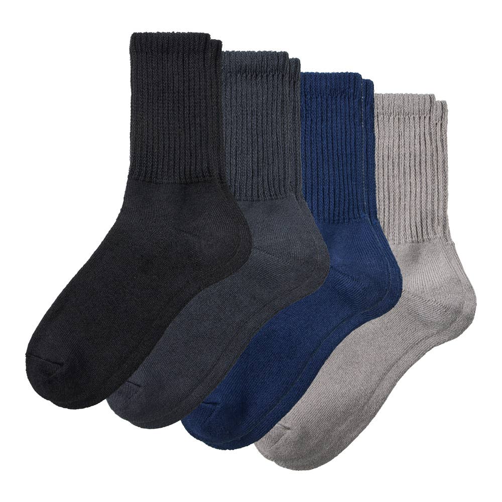 ネット限定お得福袋【ダブル保温 足裏パイルソックス】20足セット【送料無料】 HGY022FK ２Ｐ２デカアソート