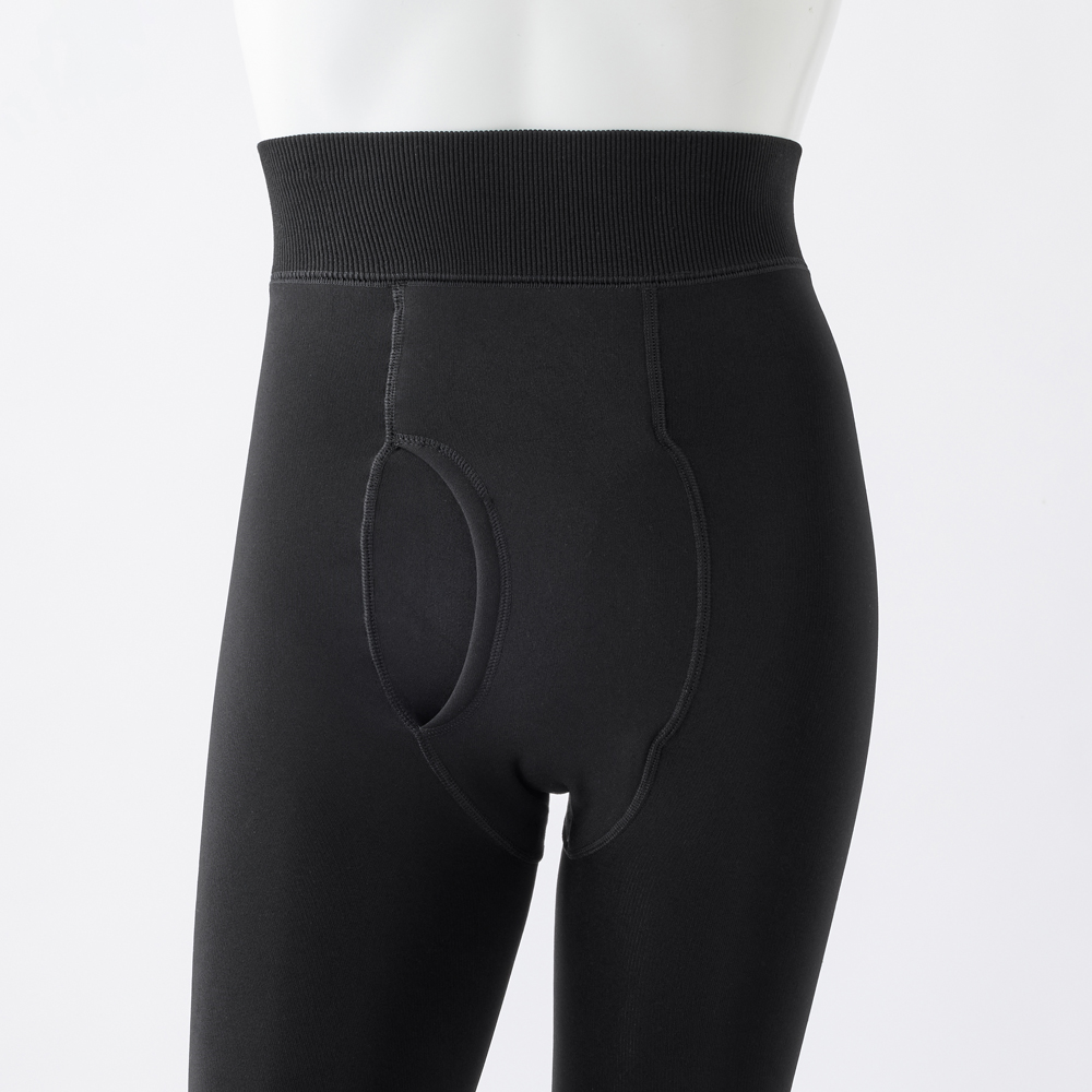 【裏起毛・毛布タッチ】タイツ (前開き) HGY302 E2