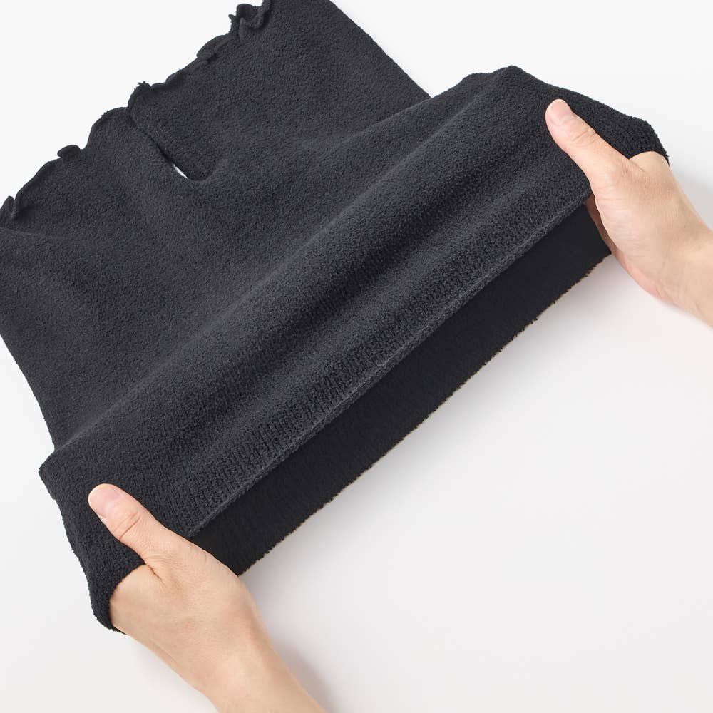 【ふわふわ】お腹縫い目なし1分丈オーバーパンツ HGY702 E1