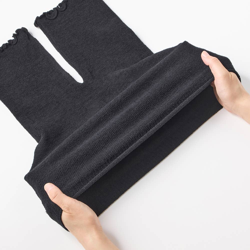 【ふわふわ】お腹縫い目なし3分丈オーバーパンツ HGY704 E1