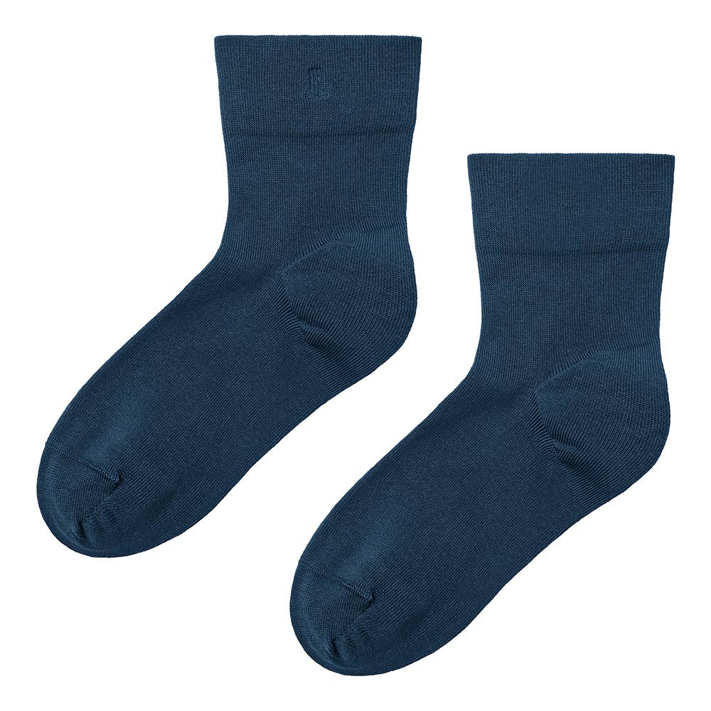 【綿混】 履きくちゆったりクルー丈ソックス LA2210 テツコン