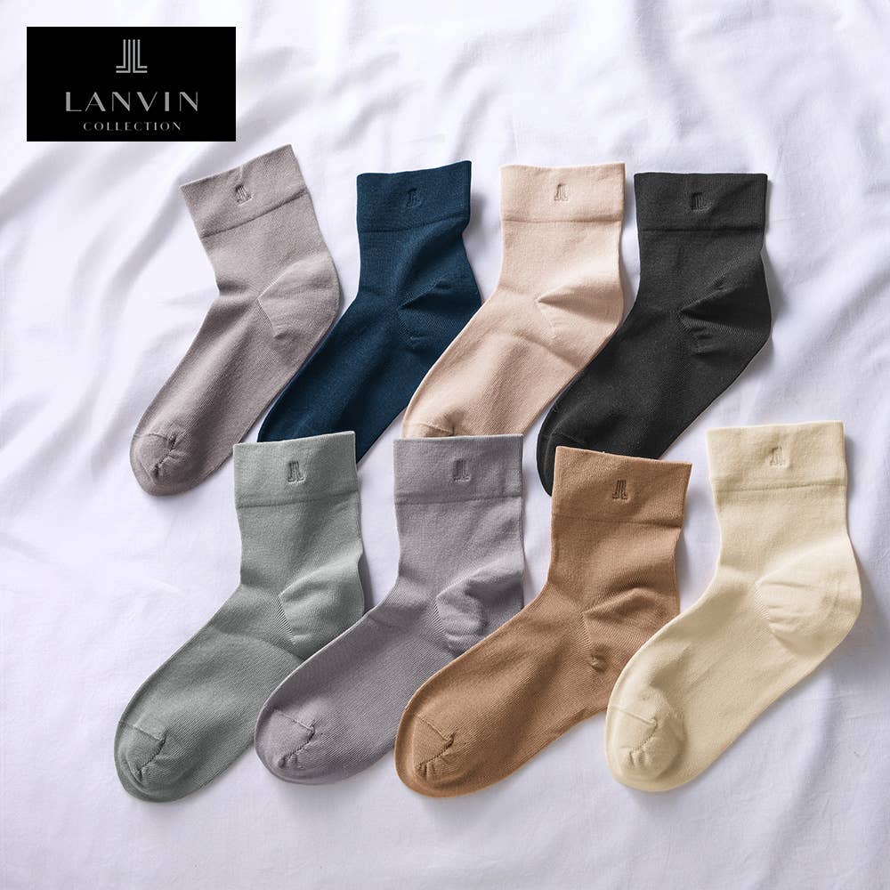 【綿混】 履きくちゆったりクルー丈ソックス