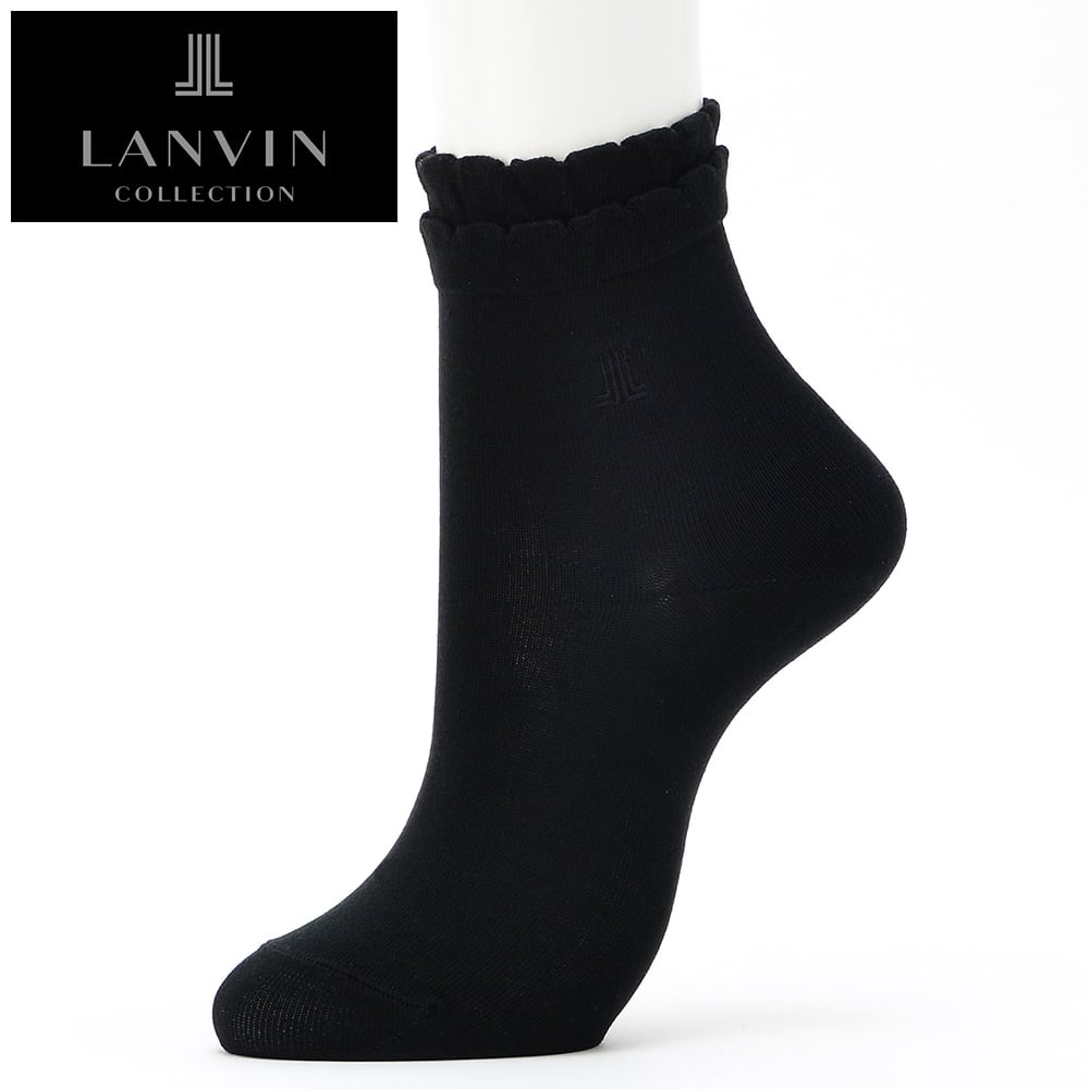  LANVIN COLLECTION（ランバン コレクション） ソックス（レディース） ブラック 22-24