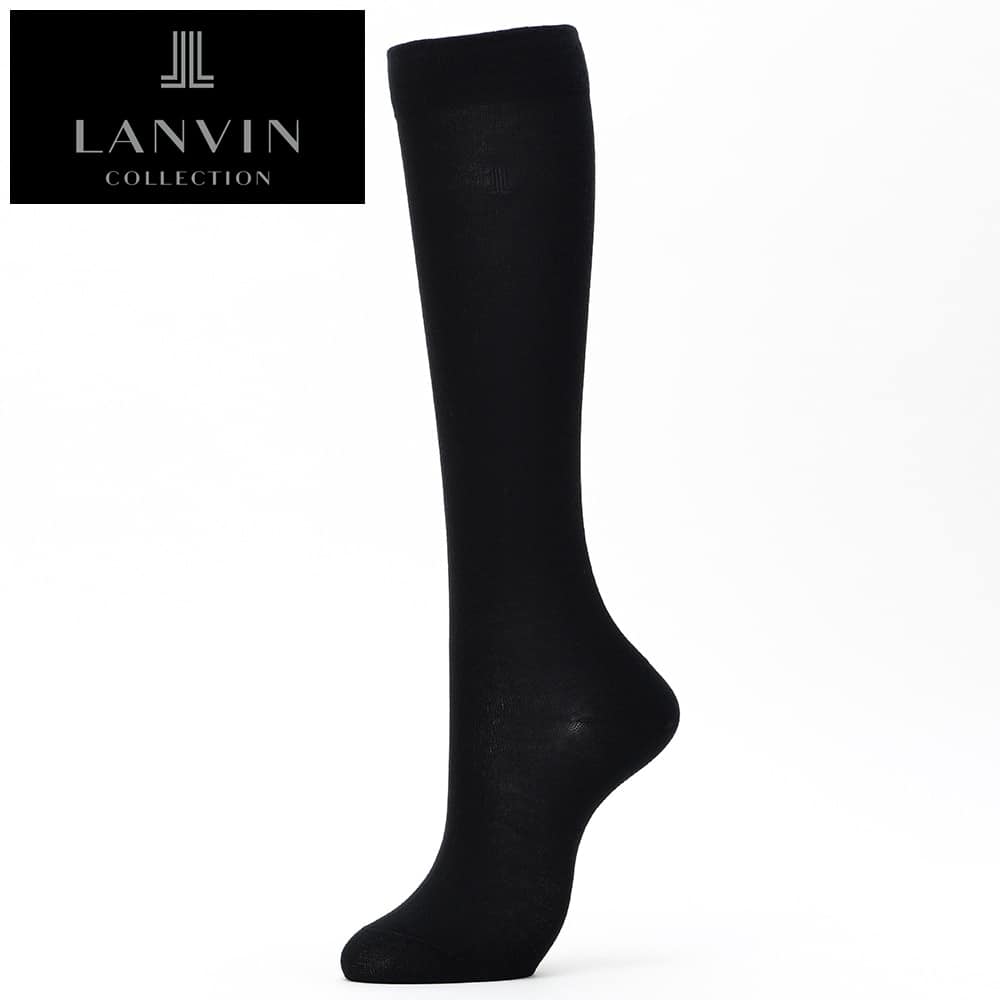  LANVIN COLLECTION（ランバン コレクション） ハイソックス（レディース） ダークベージュ 22-24