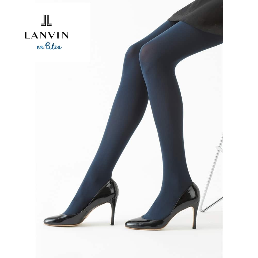  LANVIN en Bleu（ランバン オン ブルー） 着圧カラータイツ（90デニール）（レディース） アルベ-ル M-L