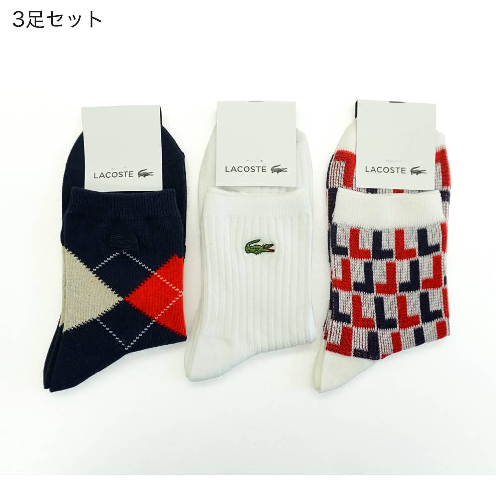 直営店限定 マルチ柄ソックス3足セット レディース 22 24 セットカラー１ レディース