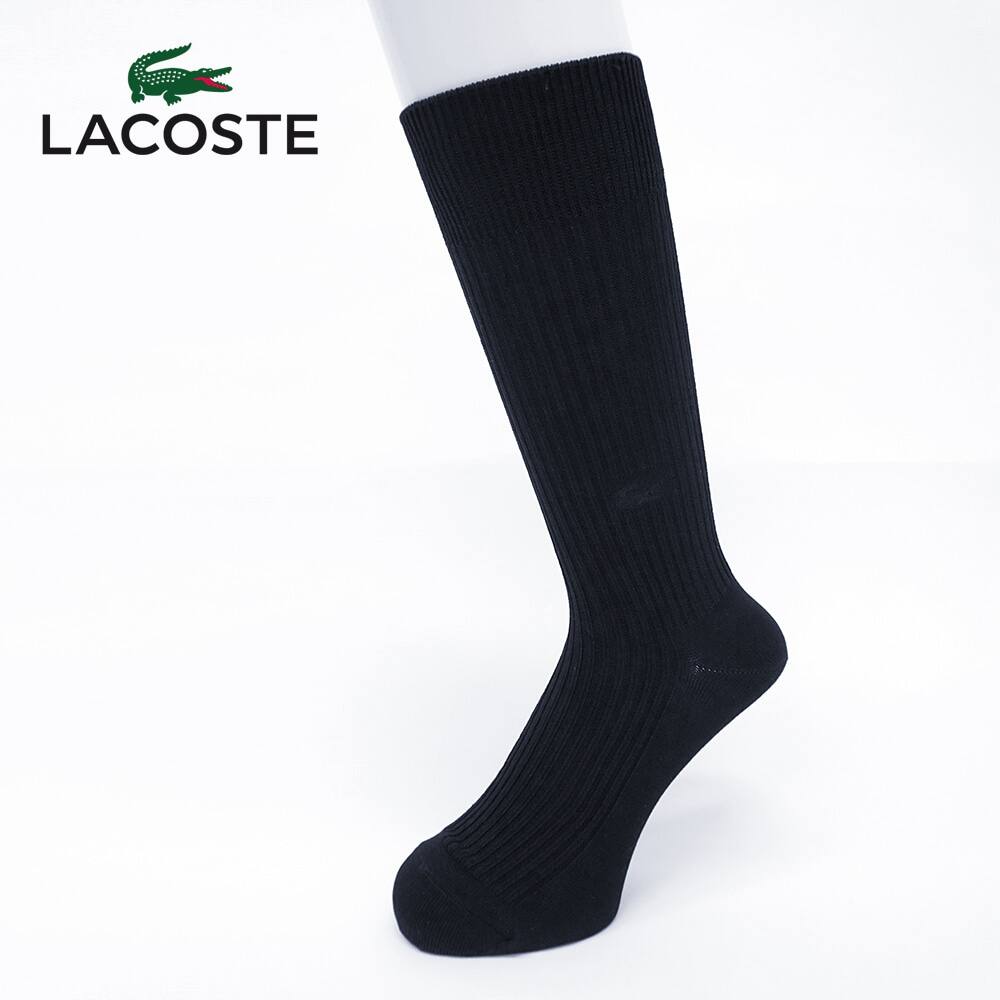 ＜GUNZE グンゼ＞ LACOSTE（ラコステ） カジュアルソックス（メンズ） ネービー 25-27