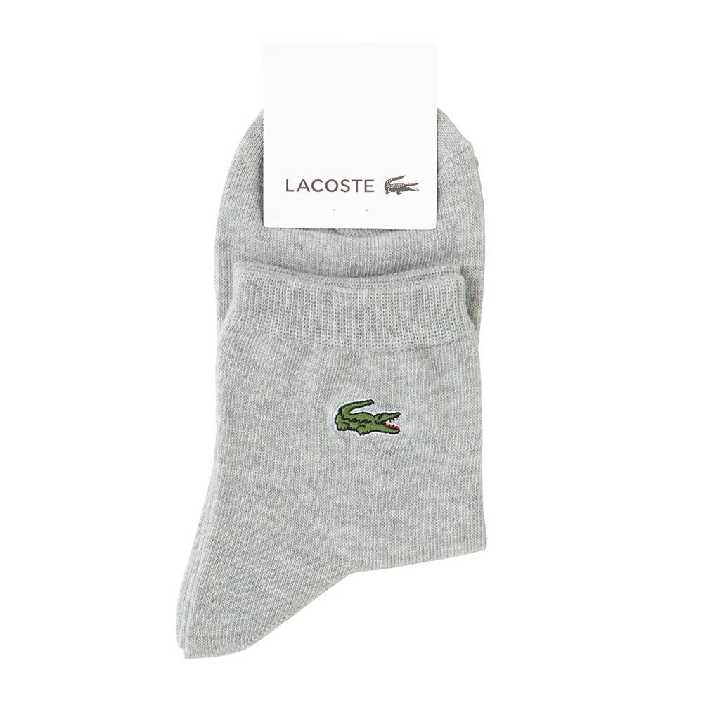 【綿混】ワンポイントクルー丈ソックス