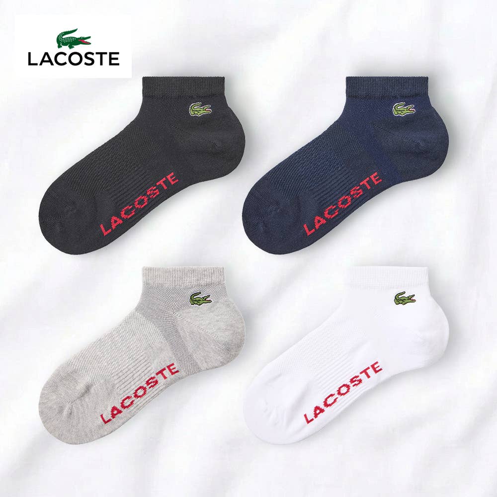 【綿混】ロゴ刺繍ソックス スニーカー丈