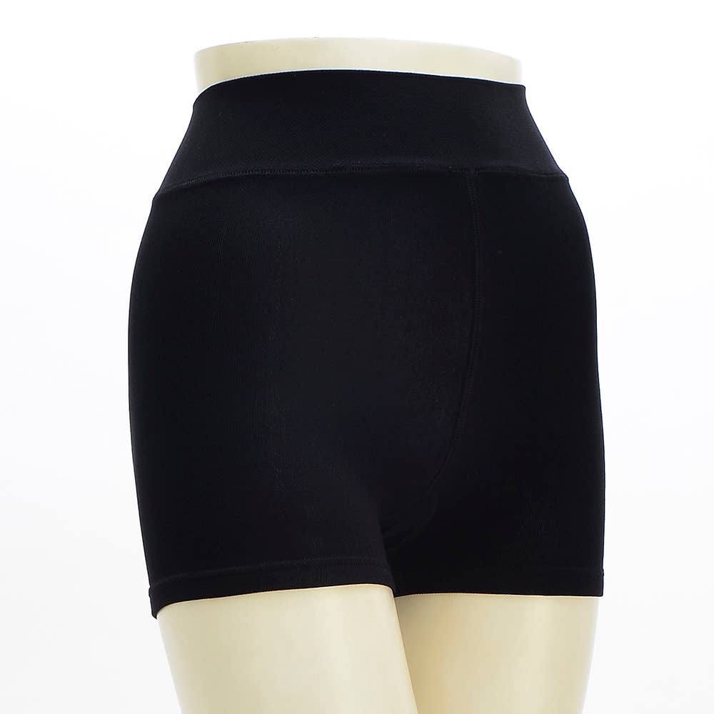 オンパンツ（裏起毛1分丈）【SALE】 PAN651 ブラック