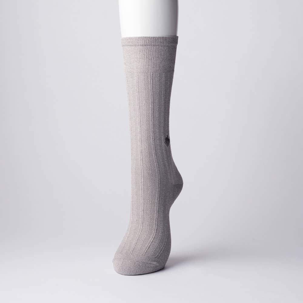 【ＤＲＹ消臭】ビジネスソックス　ストライプ柄【よりどり割対象】 PBV022 グレー