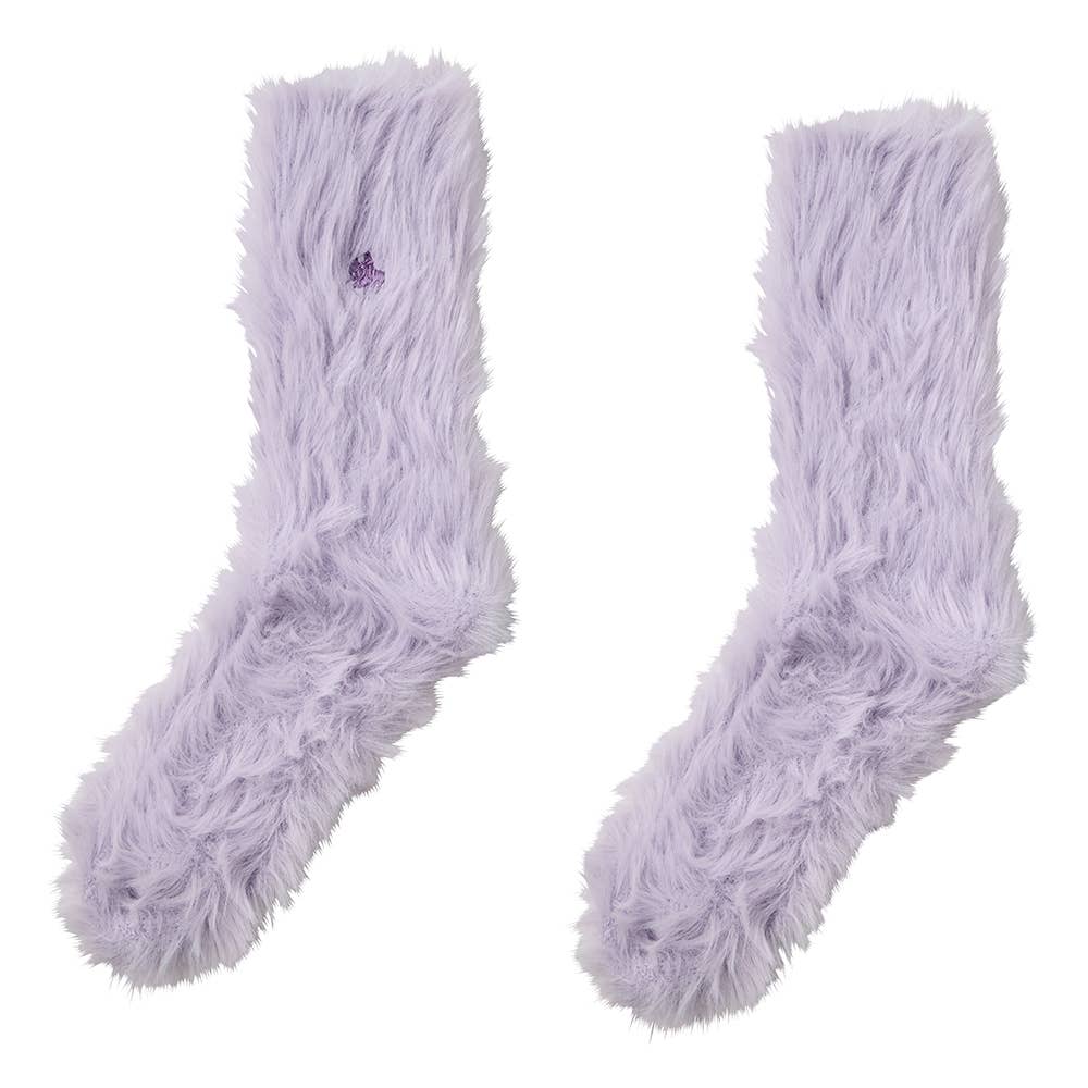ふわふわルームソックス PBY761 パープル