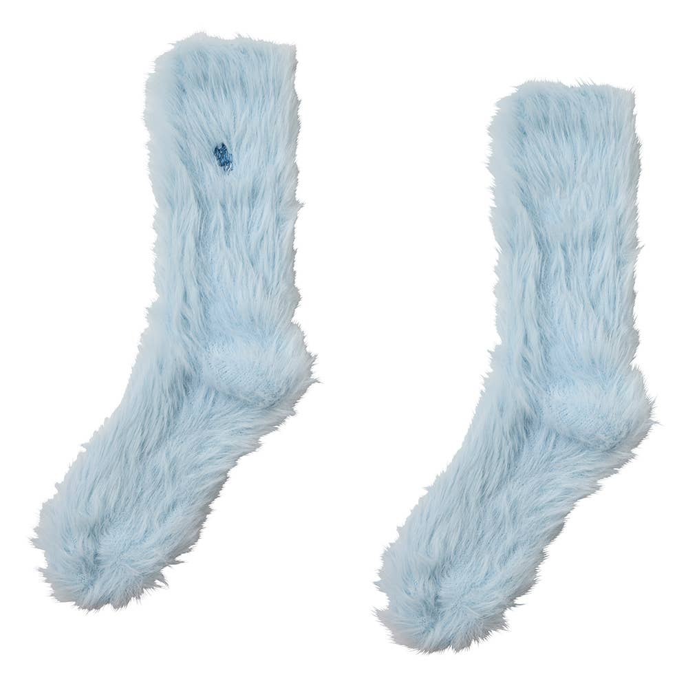 ふわふわルームソックス PBY761 ブルー