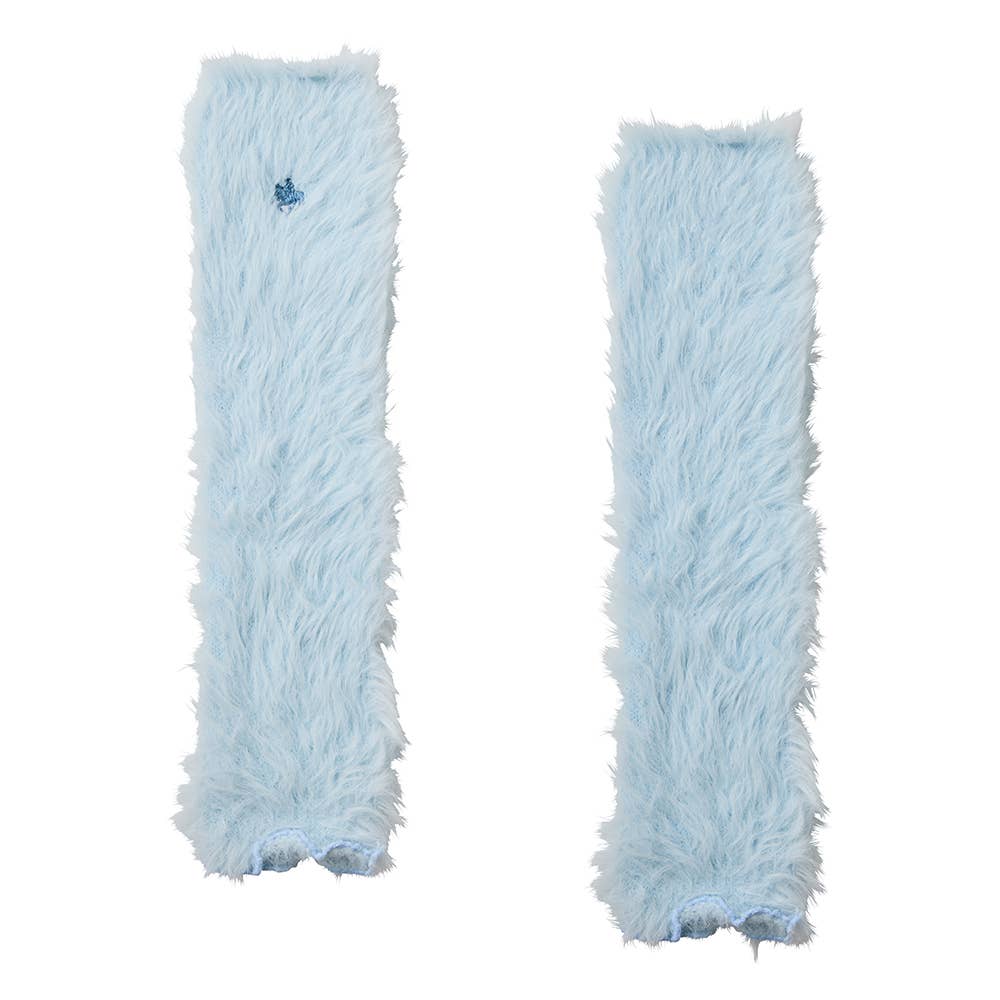 ふわふわレッグウォーマー PBY763 ブルー