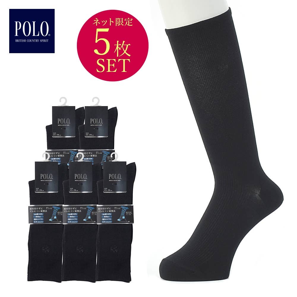 定番 無地ビジネスソックス レギュラー丈5足組 メンズ Pl0433 メンズ