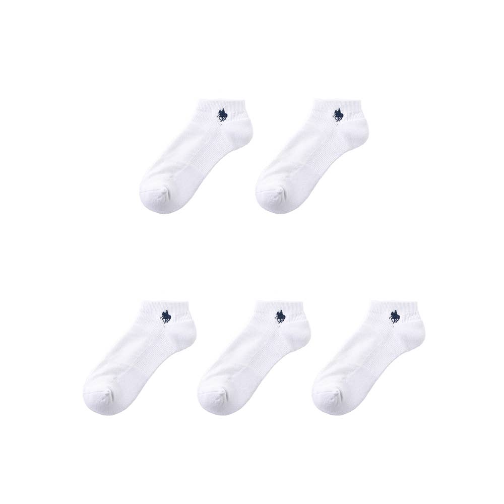 【ネット限定お得5足セット】履く珪藻土スニーカー丈ソックス【くつしたの日対象】 PL0471 ホワイト